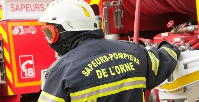 photo  un engin incendie a été mobilisé pour cette intervention. (image d’illustration).  &copy;  sdis 61 