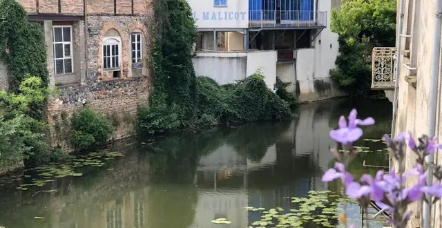 photo  l’atelier malicot, dont la verrière refaite à l’identique, surplombe l’erve, à sablé.  &copy;  le maine libre 