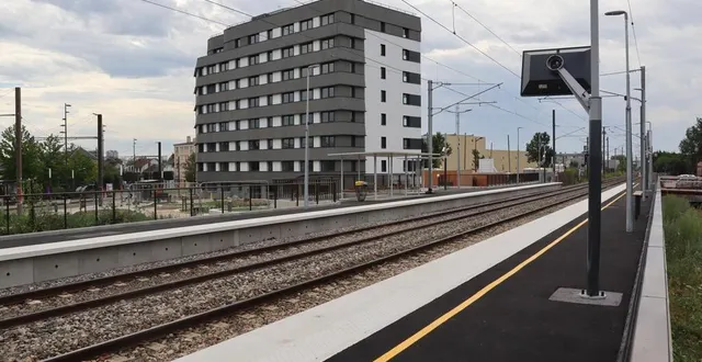 photo  les quais de la nouvelle halte ferroviaire le mans-hôpital-université n’attendent plus que les voyageurs !  &copy;  ouest-france 