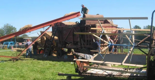photo  les battages à l’ancienne, toujours prisés.  &copy;  ouest-france 