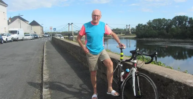 photo  jacques hérault, accueillant du réseau warmshowers à montjean-sur-loire, est lui-même un cyclotouriste.  &copy;  ouest-france 