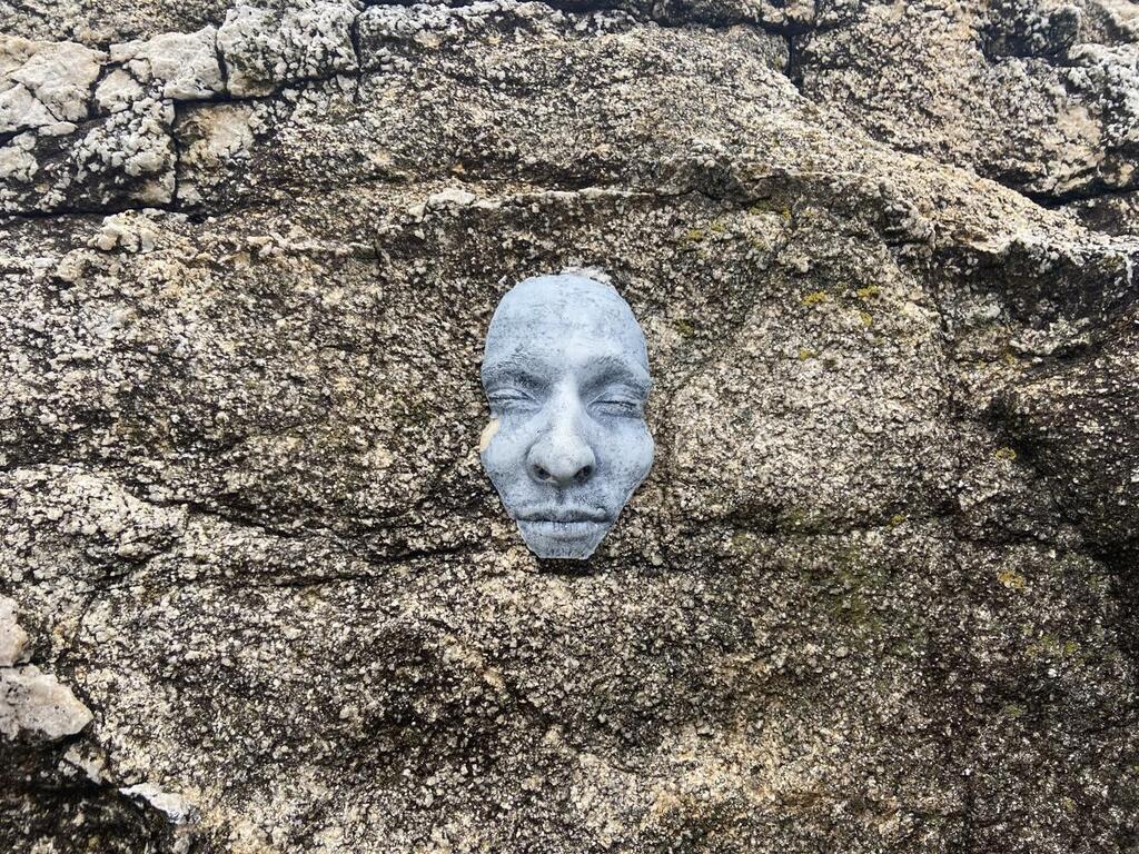 Quel est ce drôle de visage coincé dans un rocher à Fort Bloqué ...