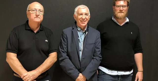 photo  de gauche à droite : robert clerc, vice- président chargé de la trésorerie, julien lolli-vendasi, président, et johan marteau, vice-président chargé du sportif.  &copy;  co - marie-valérie jannin 