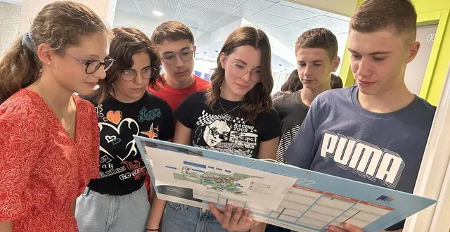 photo  anaïs, eirynn, kylian, louis, armand et antoine ont découvert leur futur lycée, sur le site de l’agrocampus de rouillon (sarthe), en tentant de résoudre le mystère d’un vol de tracteur.  &copy;  ouest-france 