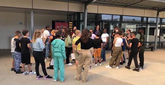 photo  les nouveaux élèves de 6e du collège simone-veil ont découvert leur établissement de manière ludique, en jouant à un escape game.  &copy;  ouest-france 