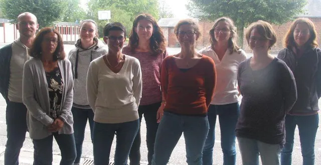 photo  une bonne partie de l’équipe pédagogique.  &copy;  ouest-france 