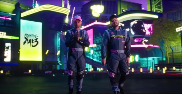 photo  pour la deuxième édition du gp explorer, le youtubeur squeezie (à gauche) fera équipe avec gotaga sur le circuit du mans, samedi 9 septembre 2023.  &copy;  capture d’écran youtube / squeezie 