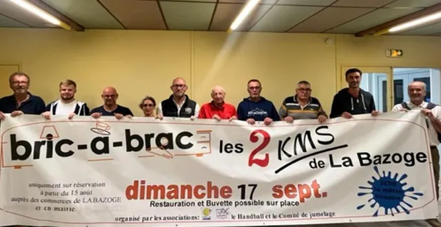 photo  le comité de jumelage et le handball club s’associent pour organiser les 2 km du bric-à-brac.  &copy;  le maine libre 