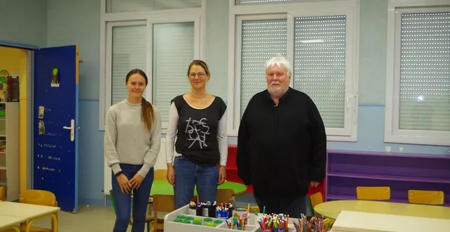 photo  cette huitième classe est aménagée pour accueillir des enfants de moyenne section de maternelle, confiés à isaé drouin.  &copy;  le maine libre 