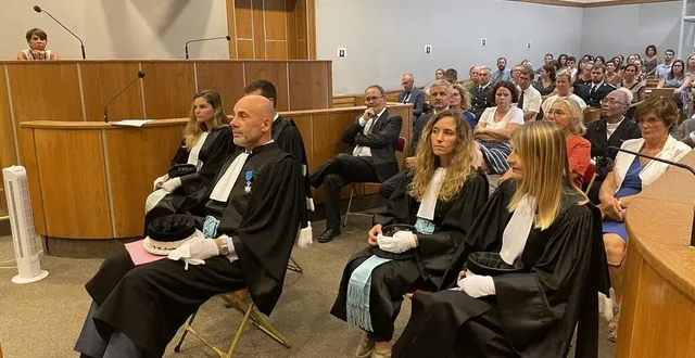 photo  les nouveaux magistrats ont été introduits lors de l’audience solennelle de rentrée, jeudi 7 septembre.  &copy;  ouest-france 