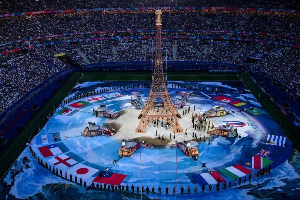 hauteur tour eiffel ceremonie ouverture coupe du monde