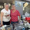 photo nicole et mauricette ont fait des affaires au vide-greniers de l’angevine.