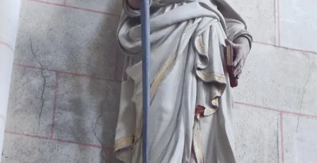 photo  la satue de saint-pierre datant de 1 637  &copy;  ouest-france 