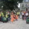 photo une trentaine de bénévoles se sont déplacés pour ramasser des déchets à briouze (orne), le 18 septembre 2021.
