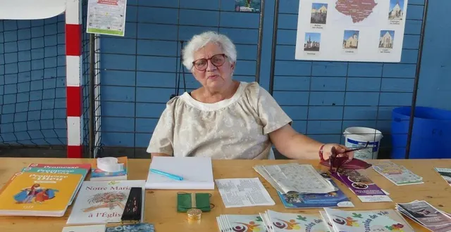 photo  rita moreau présentait les accompagnements proposés au sein de la paroisse.  &copy;  ouest-france 