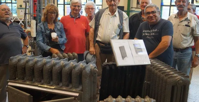photo  les fondeurs d’antoigné devant les radiateurs qui étaient fabriqués à l’échelle industrielle à l’atelier « la 23 ».  &copy;  ouest-france 