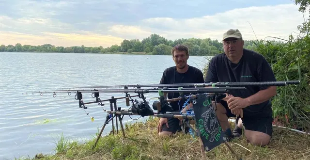 photo  du vendredi 15 au dimanche 17 septembre 2023, maxime et stéphane participent pour la deuxième fois consécutive à l’enduro carpe organisé par l’aappma de la flèche.  &copy;  ouest-france 