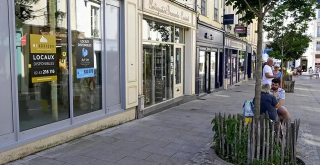 photo  le mans, septembre 2023. la rue de l’étoile, dans sa partie piétonne, compte quatre commerces fermés.  &copy;  photo le maine libre – yvon loué 