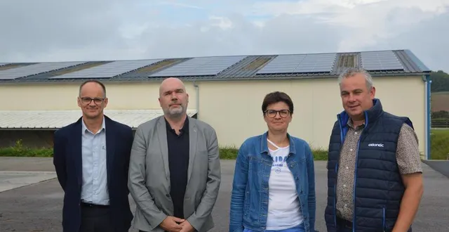 photo  de gauche à droite : sébastien coquelin, attaché territorial enedis orne, yohann mourier, délégué territorial enedis eure, nathalie fréon, erwan leraisnier.  &copy;  ouest-france 