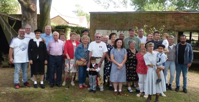 photo  les propriétaires du château de montaupin avaient invité des bénévoles pour évoquer la seconde guerre mondiale.  &copy;  le maine libre 