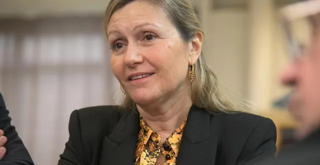 photo  yaël braun-pivet, lors d’un déplacement à bressuire (deux-sèvres).  &copy;  archives courrier de l’ouest – marie delage 