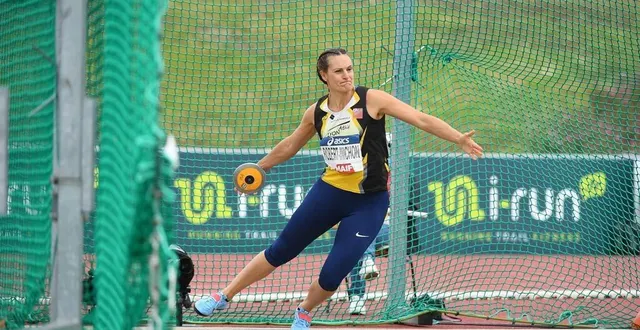 photo  mélina robert-michon, en juin 2021 lors des championnats de france d’athlétisme à angers, avait obtenu un 20e sacre national.  &copy;  archives co – josselin clair 