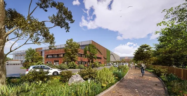 photo  vue de la future plateforme industrielle et logistique de la milesse.  &copy;  stonehedge 