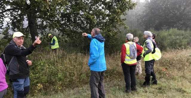 photo  chaque trimestre, une dizaine de marcheurs de l’association rand’aune et loir viennent constater l’évolution de la nature sur le site de cherré à aubigné-racan.  &copy;  le maine libre 
