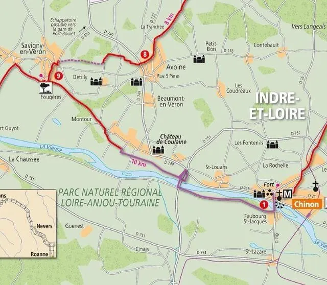 De Chinon à Candes-Saint-Martin. © Patrick Mérienne photo de chinon à candes-saint-martin. © © patrick mérienne