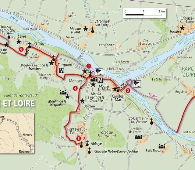 Entre Candes et Turquant. © Patrick Mérienne photo entre candes et turquant. © © patrick mérienne