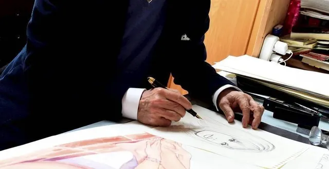 photo  milo manara, auteur italien, sera en dédicace ce week-end, au mans.  &copy;  afp / giuseppe cacace 