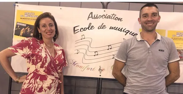 photo  mélanie (trésorière adjointe) et sylvain (trésorier).  &copy;  le maine libre 