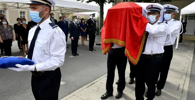 photo  un hommage national a été rendu à éric monroy, le 12 août 2020 au mans, en présence du ministre de l’intérieur gérald darmanin.?  &copy;  archives ouest-france 