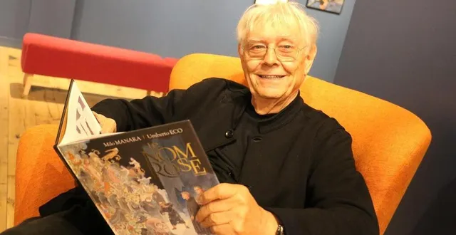 photo  milo manara est venu au mans présenter sa nouvelle bande dessinée, une adaptation d’umberto eco, « le nom de la rose ».  &copy;  ouest-france 