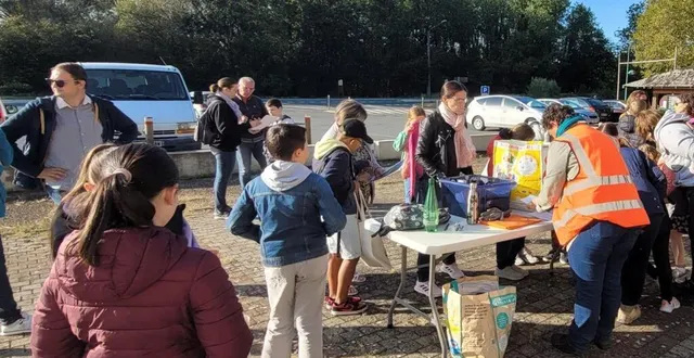 photo  dès l’accueil, les participants ont commencé par un petit questionnaire sur le tri des déchets. 