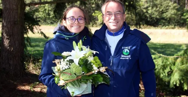 photo  alexia royer, vice-championne de france militaire, a été félicitée par l’ensemble de l’asso et par eric charlelègue en particulier.  &copy;  le maine libre 