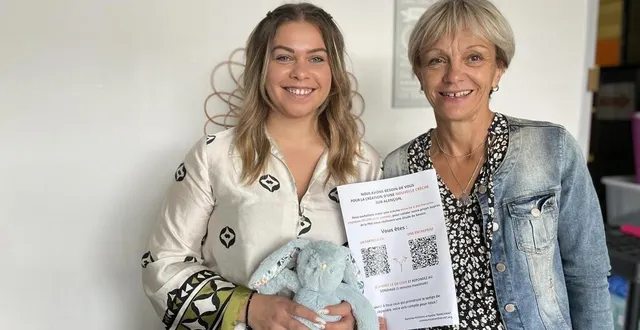 photo  noëlie tranchant, chargée de développement et de communication, et mathilde poisson, directrice de l’atelier tremplin pour la réinsertion et l’emploi, l’atre, portent ensemble un projet de crèche.  &copy;  ouest-france 