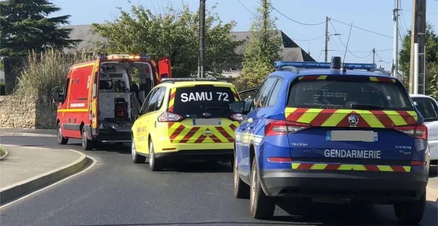 photo  l’accident s’est produit rue du léard, non loin de la maison de santé du pays fléchois.  &copy;  le maine libre 