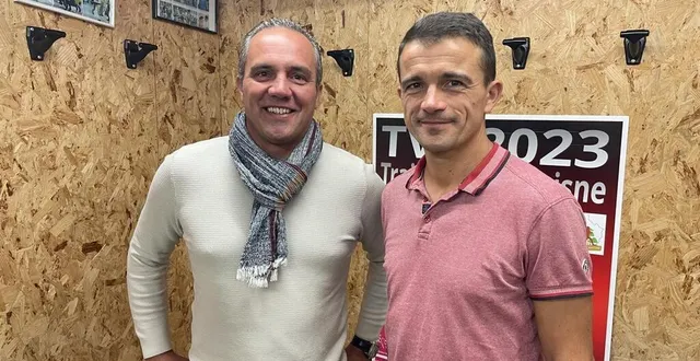 photo  sylvain camaret et franck barbet, les nouveaux co-présidents du vsf athlétisme de la ferté-bernard.  &copy;  le maine libre 