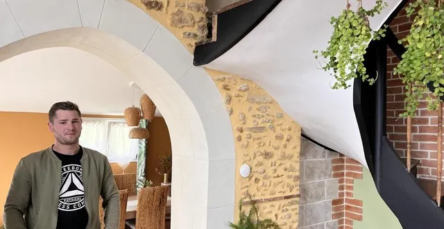 photo  arnaud goutard a créé son entreprise maçon du loir, en mai 2023, à la flèche (sarthe). spécialiste de la rénovation de maisons anciennes il propose la création de ce type d’ouverture en ogive.  &copy;  ouest-france 