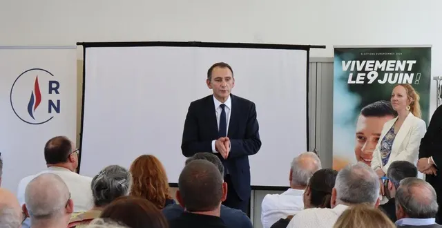 photo  laurent jacobelli, député rassemblement national de moselle et vice-président du groupe à l’assemblée nationale, était l’invité de la fédération rn de loire-atlantique à saint-mars-du-désert.  &copy;  ouest-france 