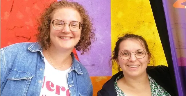 photo  julie françois, agent france services et cindy guyot, référentedes seniors au centre social la ruche.  &copy;  le maine libre 