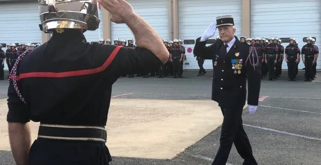 photo  le colonel christophe frerson a officiellement pris le commandement du sdis 72, le service départemental d’incendie et de secours de la sarthe, ce lundi à coulaines.  &copy;  le maine libre 