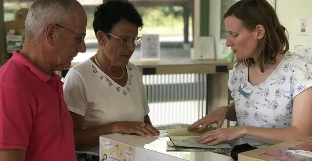 photo  l’office de tourisme de bagnoles-de-l’orne, dans l’orne, où le repaire des curistes de la station thermale.  &copy;  archives ouest-france 