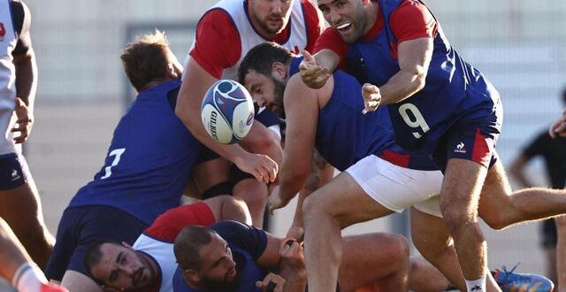 photo le demi de mêlée maxime lucu à l’entraînement au stade georges-carcassonne, à aix-en-provence, le 28 septembre 2023. © photo : anne-christine poujoulat / afp