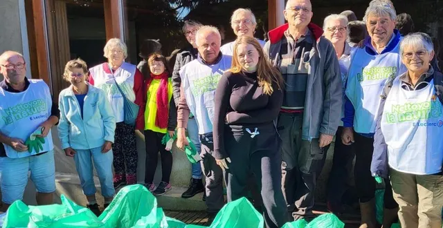 photo  les bénévoles ayant participé à l’opération.  &copy;  le maine libre 