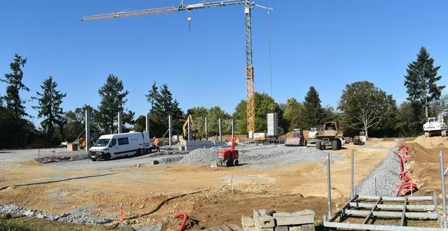 photo  conlie, travaux aldi  &copy;  le maine libre 