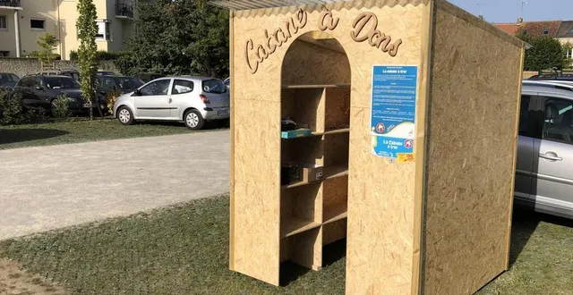 photo  la cabane a dons a été proposée par un enfant de 7 ans, lors de la première édition du budget participatif.  &copy;  ouest-france 
