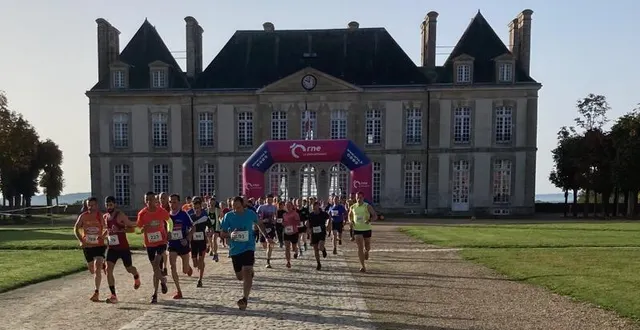 photo  la 3e édition du trail du pays d’argentan s’est jouée ce samedi matin dans le cadre du haras du pin. avec la victoire de mohamed ajdi (alençon running club).  &copy;  ouest-france 