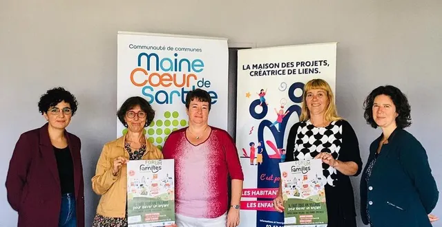 photo  l’équipe de la maison des projets du territoire présente la 2e édition du forum des familles  &copy;  le maine libre 